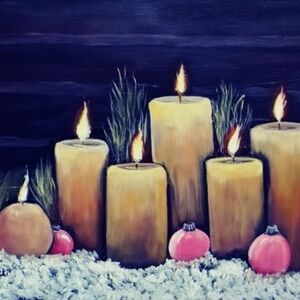 Acrylic painting 16×20 stretched canvas. By Becki